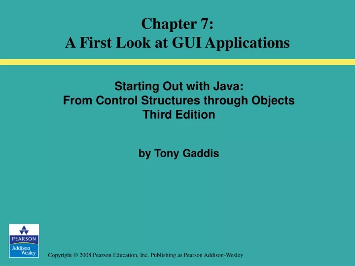 starting out with java from control structures through objects third edition by tony gaddis