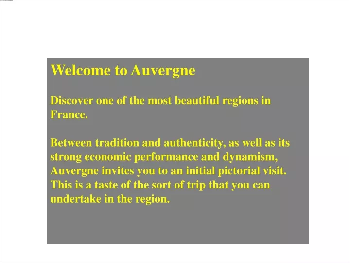 welcome to auvergne discover one of the most