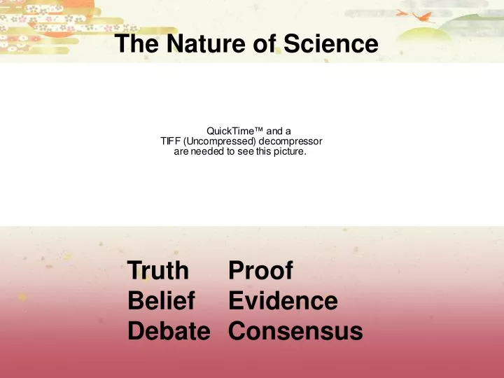 the nature of science