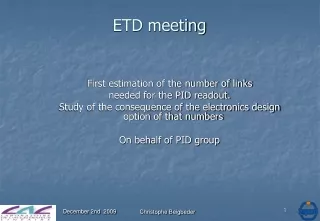 ETD meeting