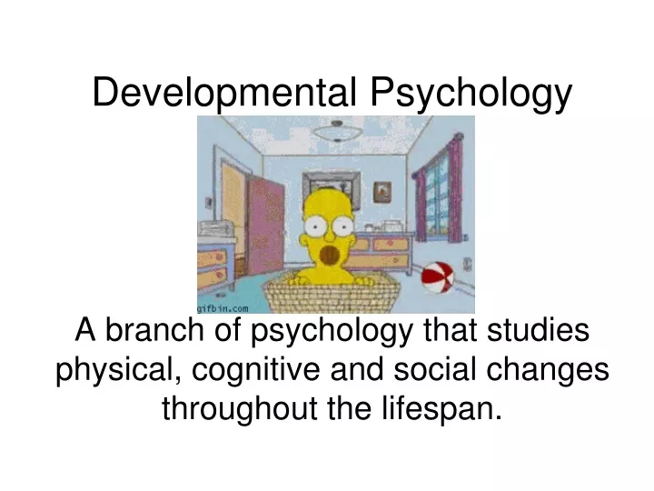 developmental psychology