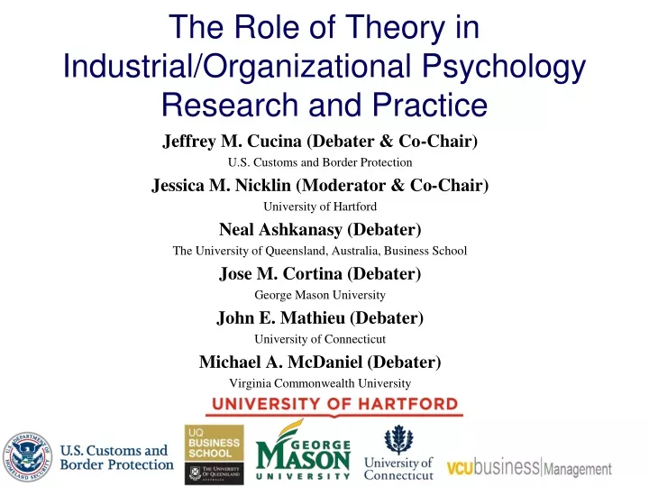 the role of theory in industrial organizational psychology research and practice