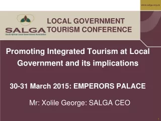 LOCAL GOVERNMENT TOURISM CONFERENCE