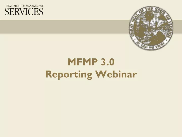 mfmp 3 0 reporting webinar