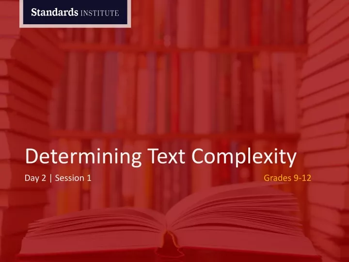 determining text complexity