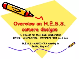 Overview on H.E.S.S. camera designs