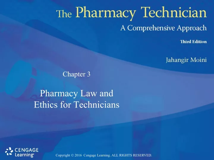 pharmacy law and ethics for technicians