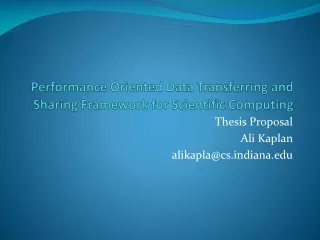 Performance Oriented Data Transferring and Sharing Framework for Scientific Computing
