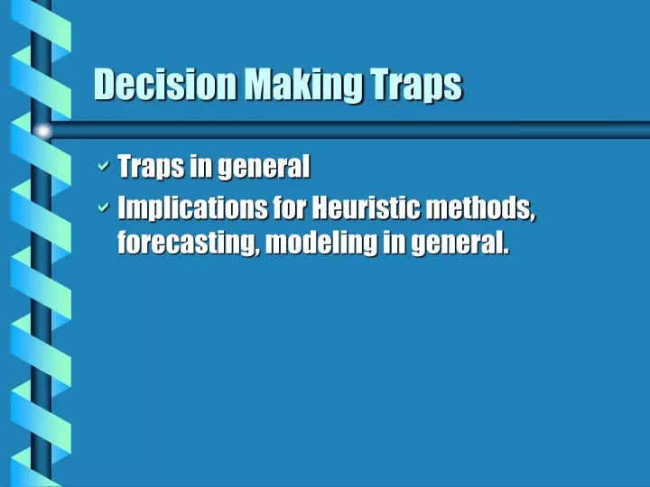 decision making traps