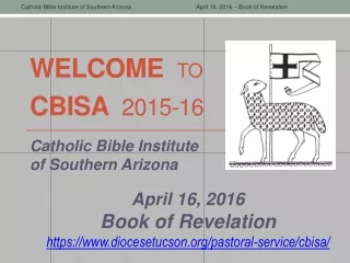 WELCOME to CBISA   2015-16