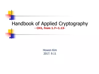 Handbook of Applied Cryptography - CH1, from 1.7~1.13-