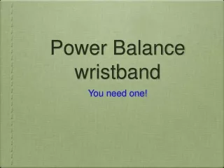Power Balance wristband