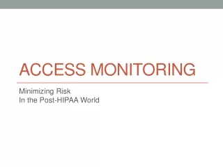 Access Monitoring