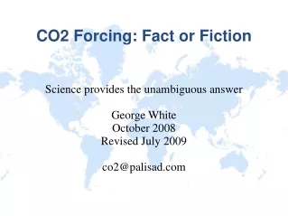 CO2 Forcing: Fact or Fiction