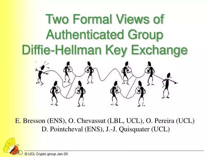 two formal views of authenticated group diffie hellman key exchange