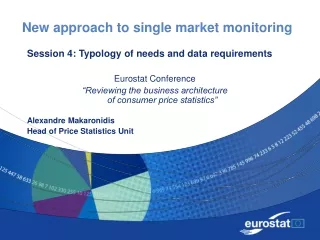 New approach to single market monitoring