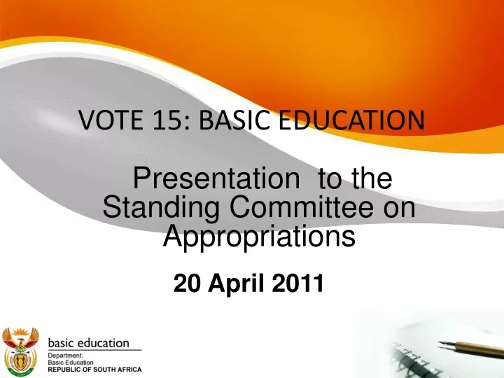 vote 15 basic education