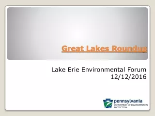 Great Lakes Roundup