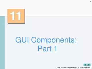 GUI Components: Part 1