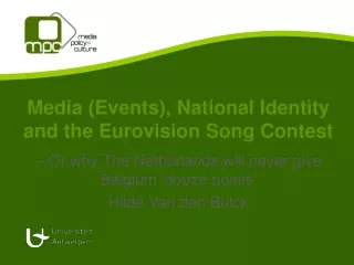 Media (Events), National Identity and the Eurovision Song Contest