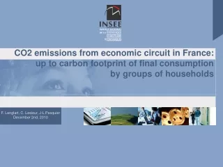 Assessing environmental sustainability:  building « carbon footprint » accounts