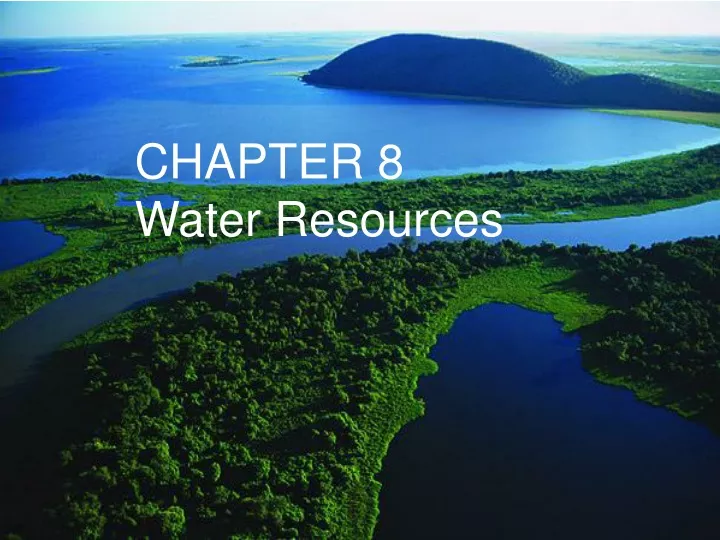 chapter 8 water resources