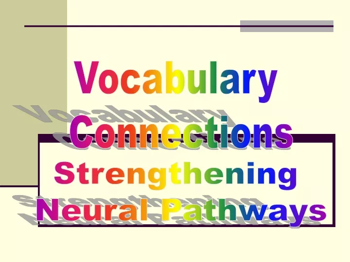 vocabulary connections
