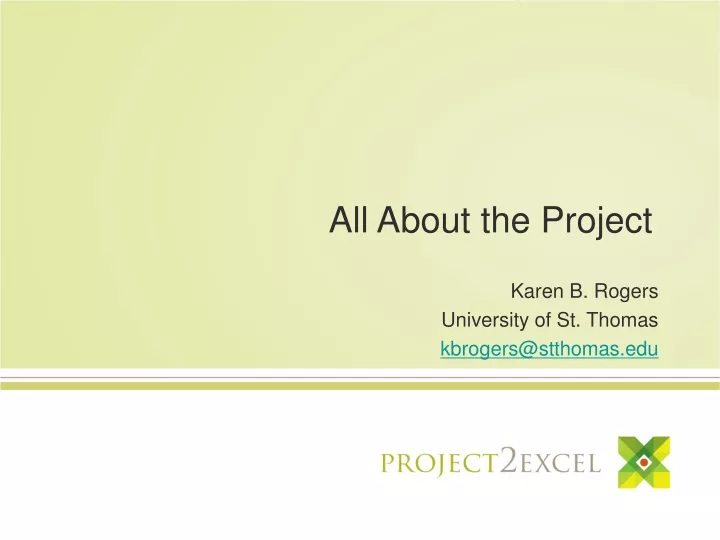 all about the project