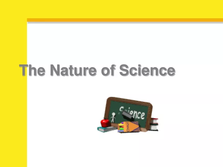 the nature of science