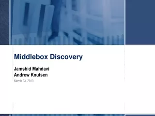 Middlebox Discovery