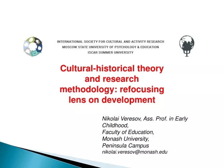 cultural historical theory and research