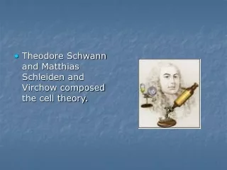 Theodore Schwann and Matthias Schleiden and Virchow composed the cell theory.
