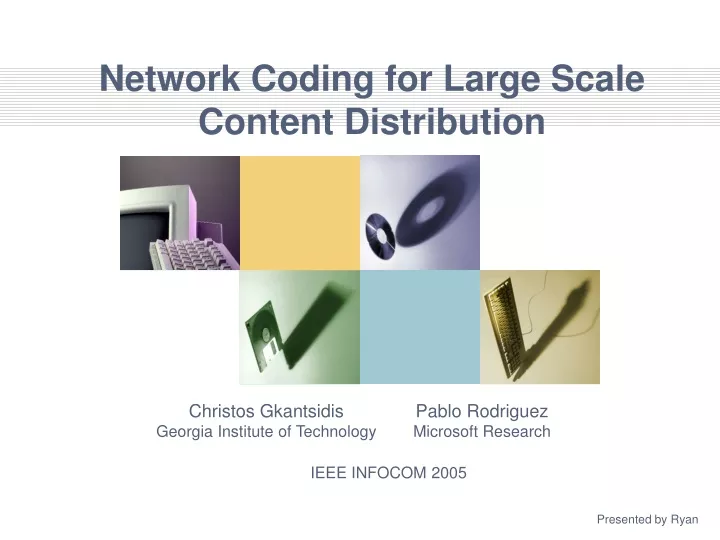 network coding for large scale content distribution