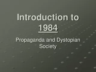 Introduction to  1984
