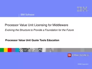 Processor Value Unit Quote Tools Education