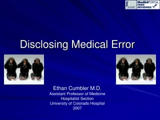 Disclosing Medical Error