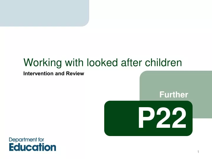 working with looked after children