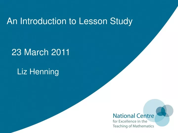 an introduction to lesson study