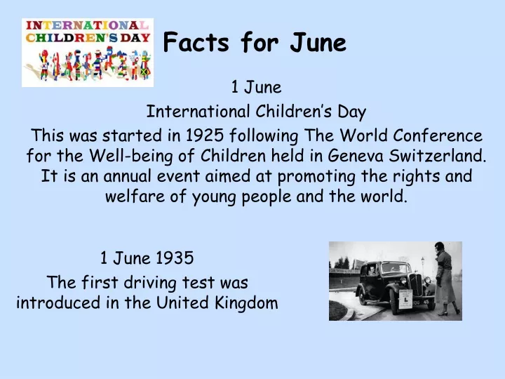 facts for june