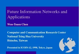 Future Information Networks and Applications