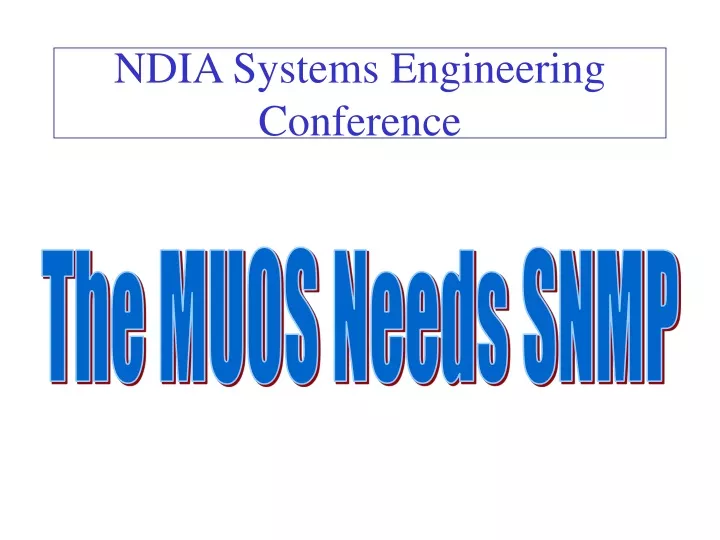 ndia systems engineering conference