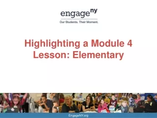 Highlighting a Module 4 Lesson: Elementary