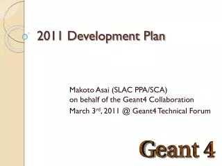 2011 Development Plan