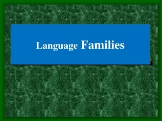 Language  Families