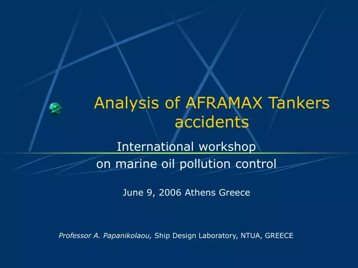analysis of aframax tankers accidents