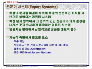 전문가 시스템 (Expert Systems)
