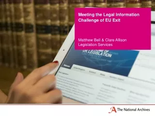 Meeting the Legal Information Challenge of EU Exit