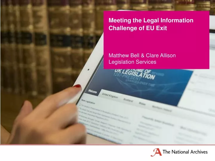 meeting the legal information challenge of eu exit