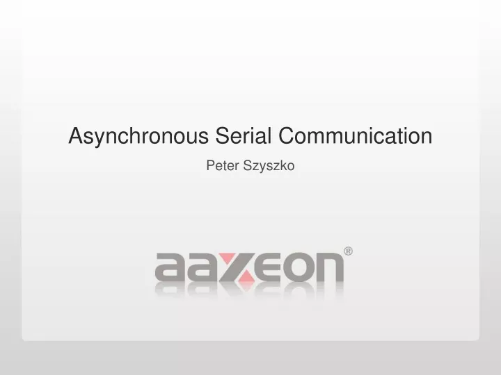 asynchronous serial communication