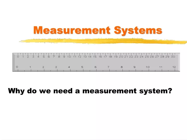 measurement systems
